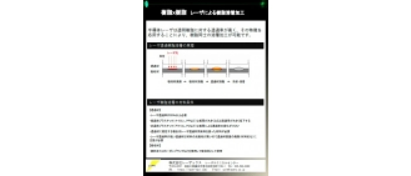 レーザ溶着資料(樹脂×樹脂接合)