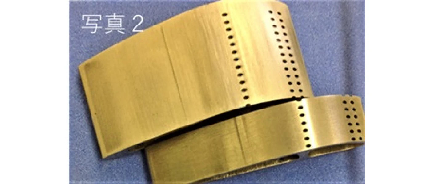 耐熱合金への斜め孔あけ