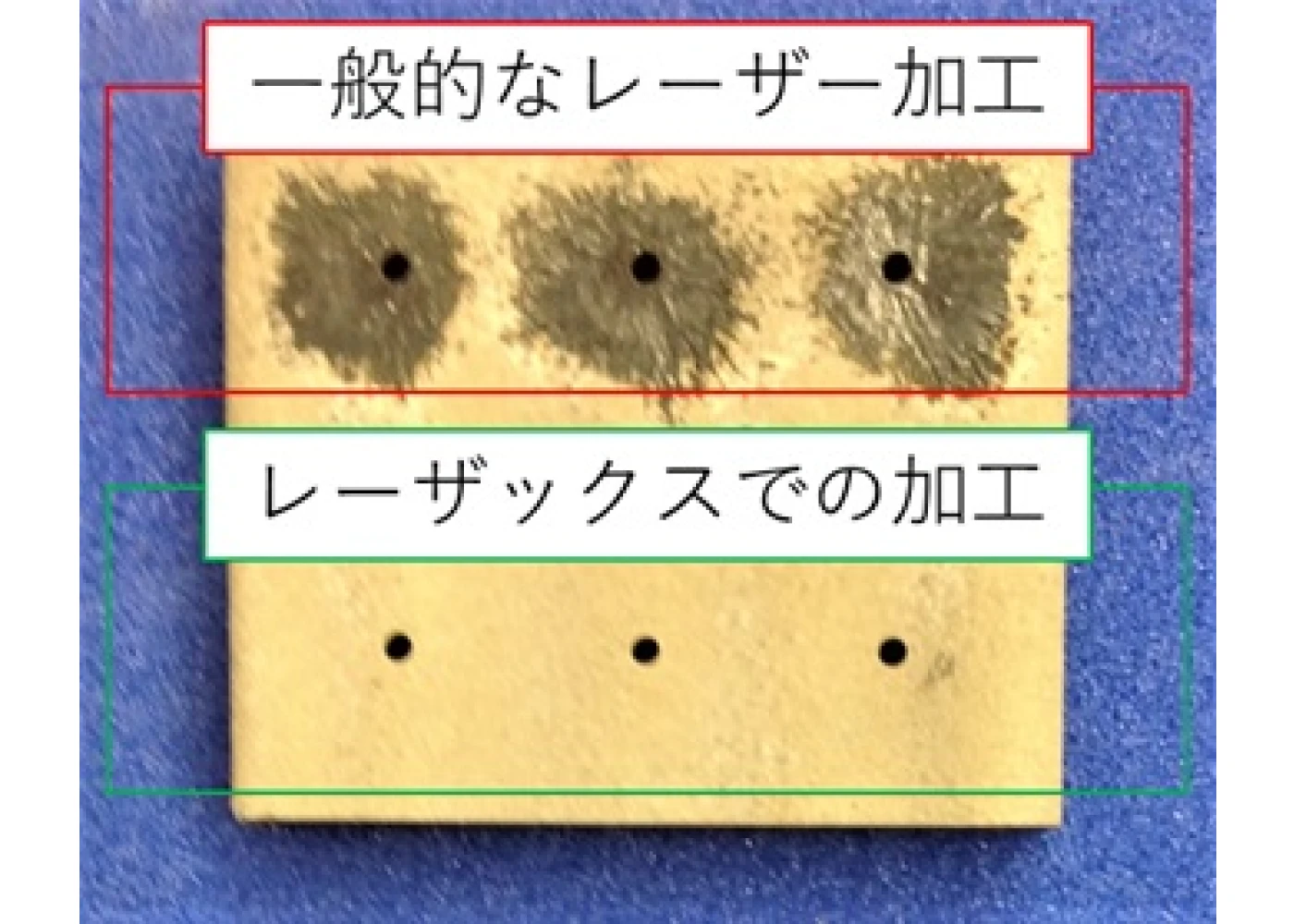 TBC材への孔あけ
